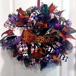 Halloween front door wreath
